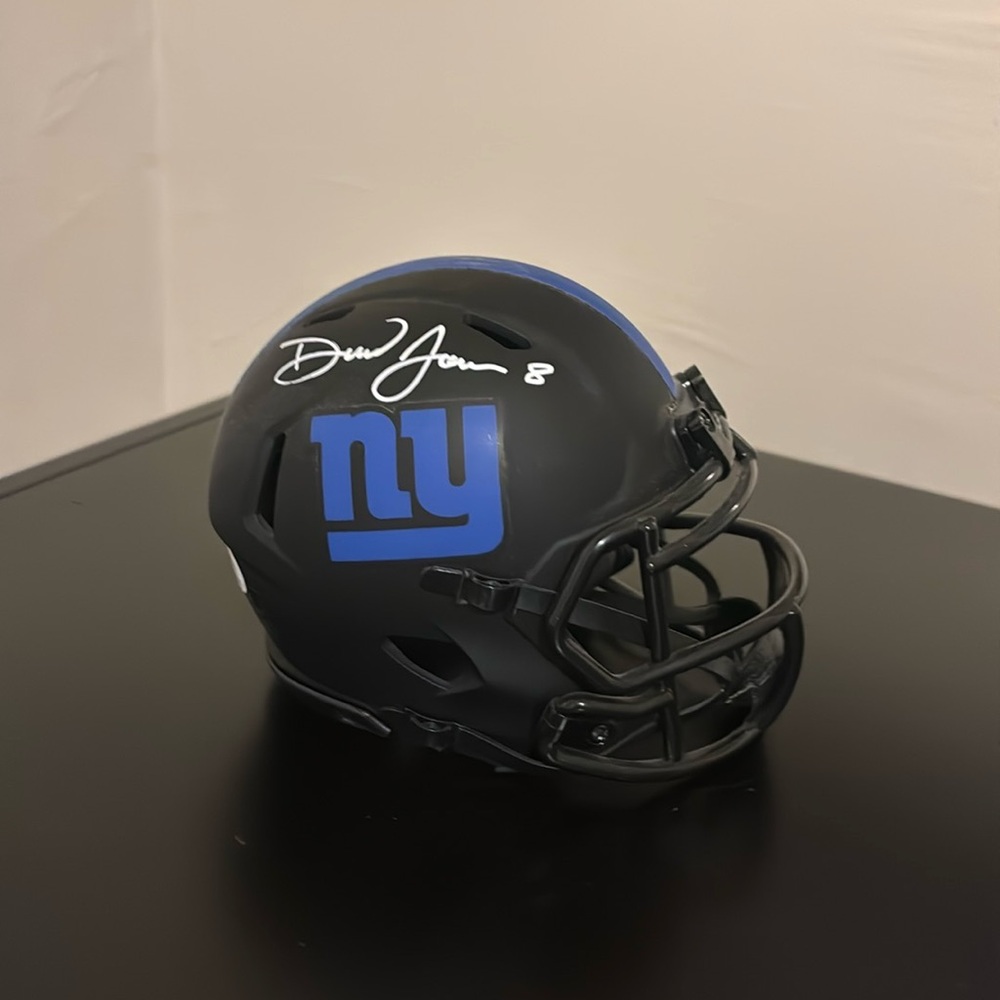 Daniel Jones Signed Mini Helmet